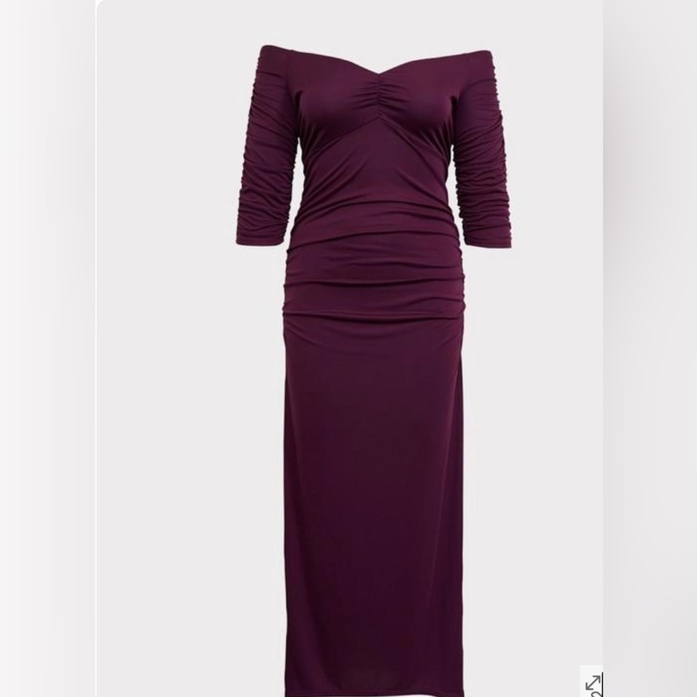 Maxi Jersey Off-Shoulder Dress